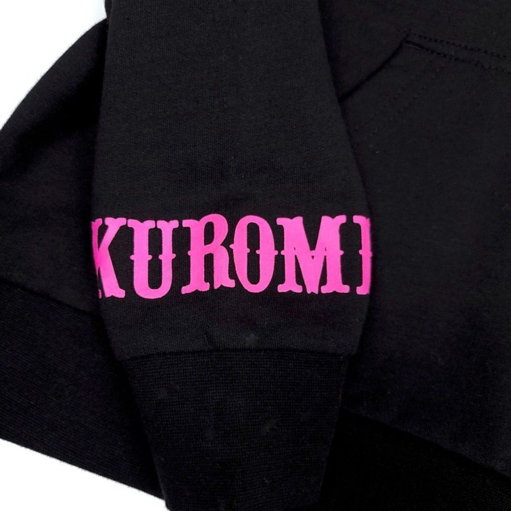 HOT TOPIC Hello Kitty Kuromi 3D Ears Oversized Fleece Hoodie Kawaii Small Black - Picture 7 of 9